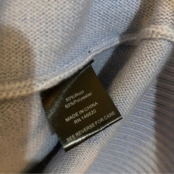 7 seasons Wool Blend Blue Sweater M NWT - Picture 4 of 7